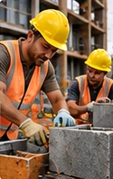 Illustrative scene representing Construction & Infrastructure